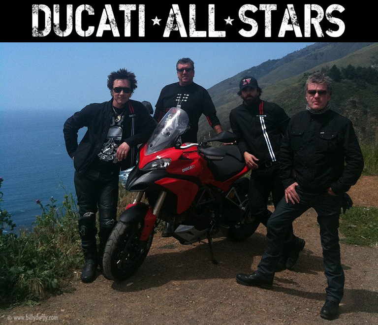 Billy Duffy with the Ducati All Stars