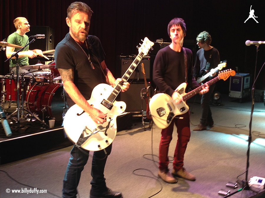Billy and Johnny Marr soundcheck at the Fillmore, San Francisco