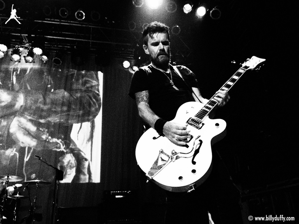 Billy and his Signature White Falcon