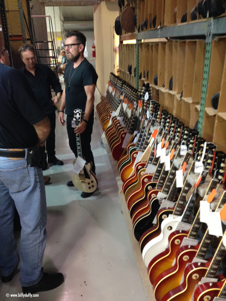 Billy at the Gibson Custom Shop