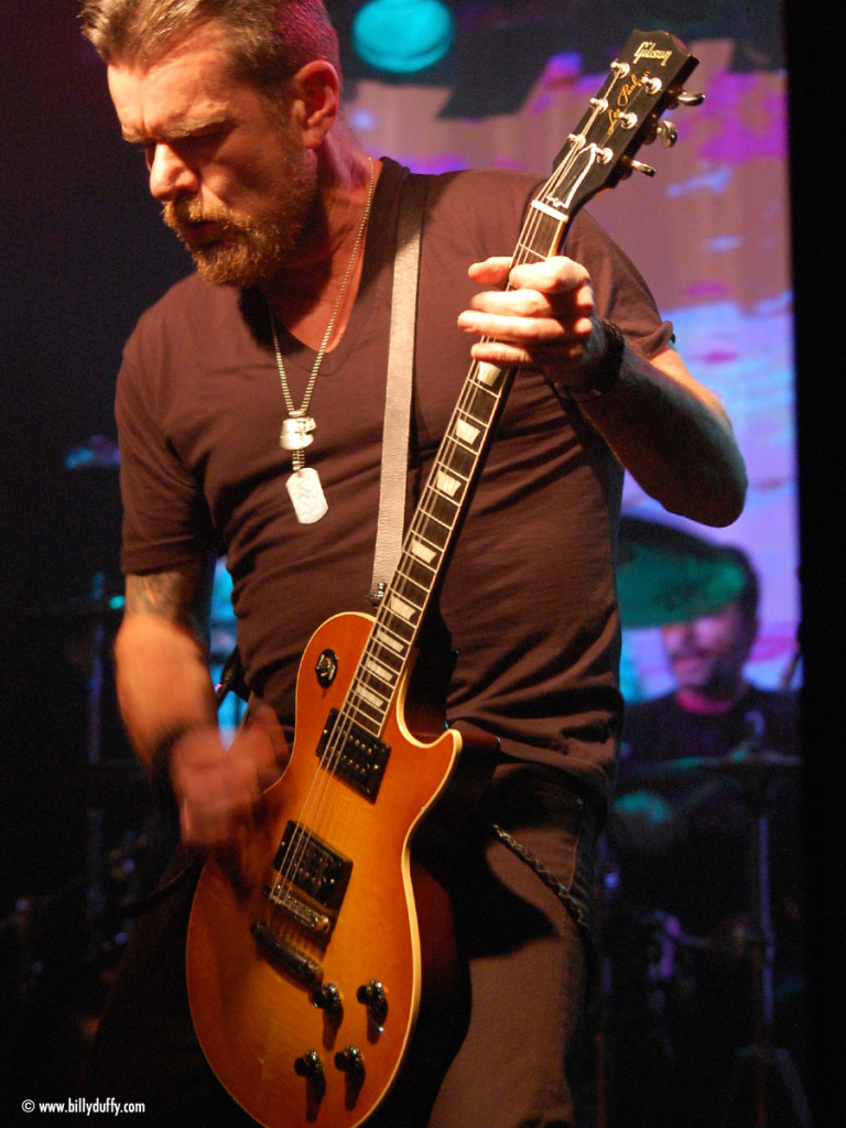 Billy playing his Gibson Custom Shop Les Paul with The Cult