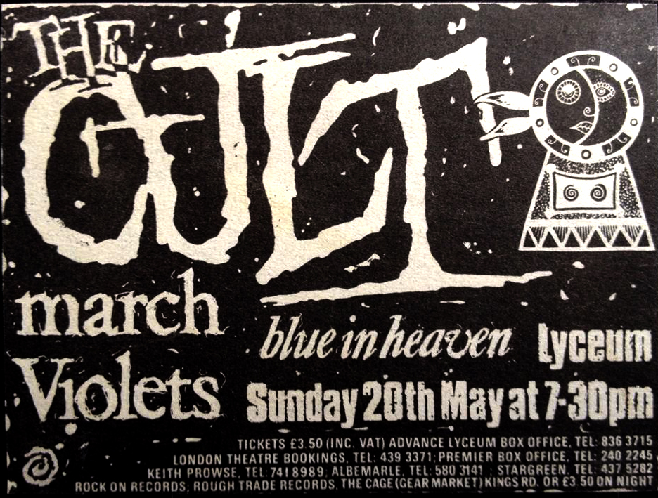 The Cult Dreamtime Live Flyer