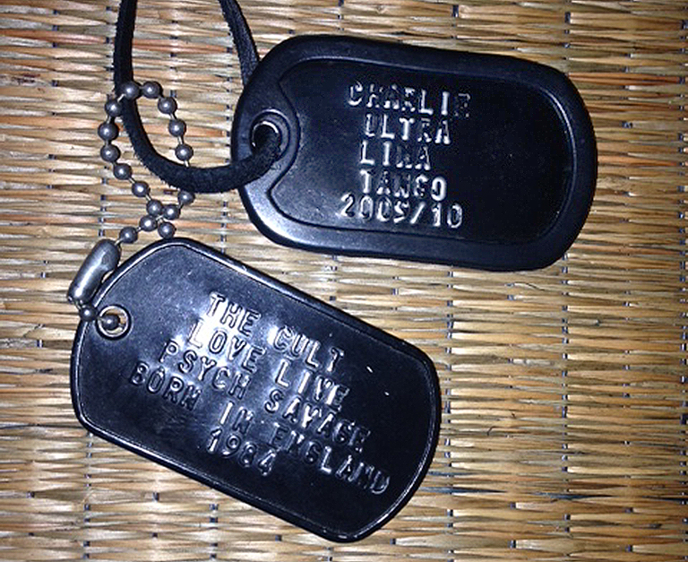 Billy Duffy CULT Dog Tags