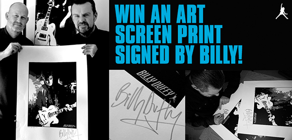 Win an art Screen print signed by Billy Duffy