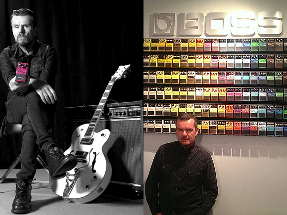 Billy Duffy and Boss Pedals