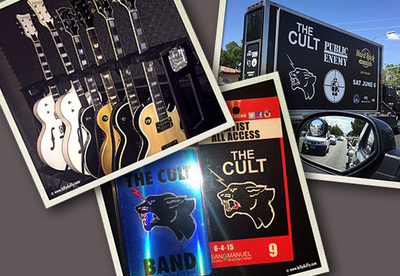 Billy Duffy's Cult tour photos