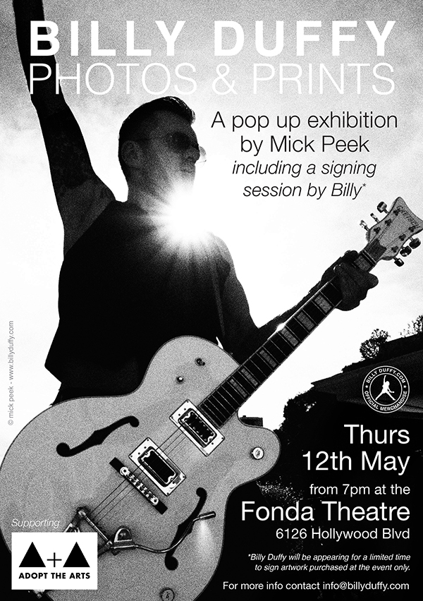 Billy Duffy Pop Up Exhibition 12th May 2016