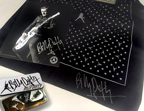 New Billy Duffy Signed Tour merchandise