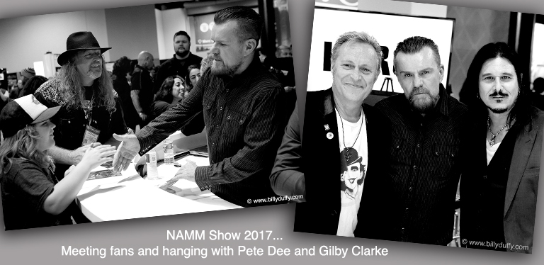 Billy Duffy at NAMM Show 2017