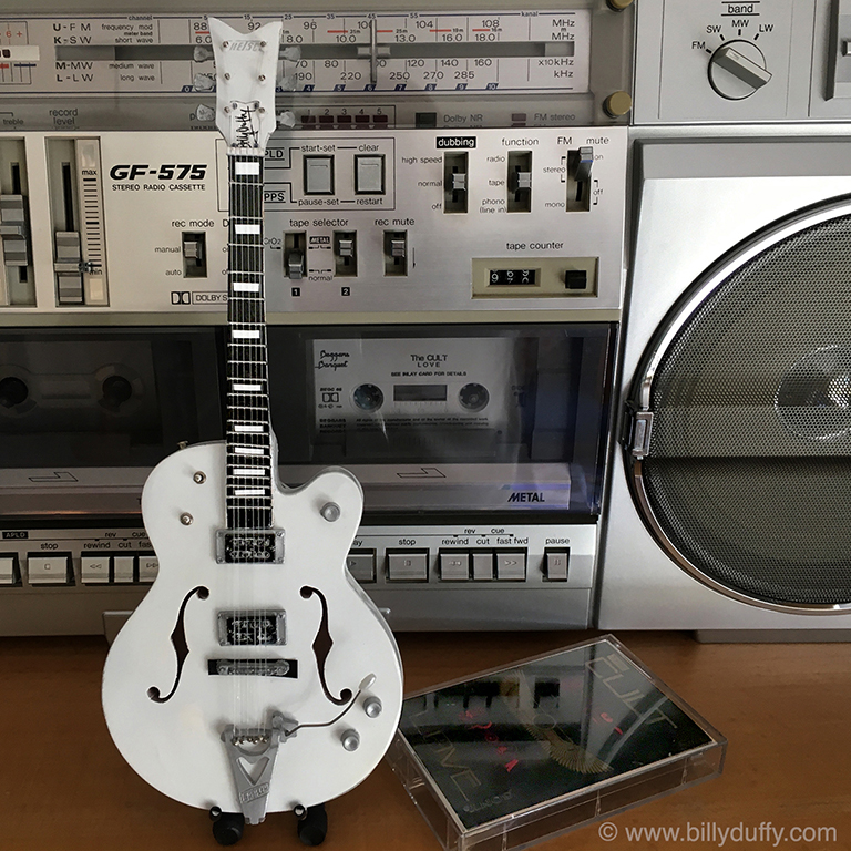 Billy Duffy Miniature White Falcon