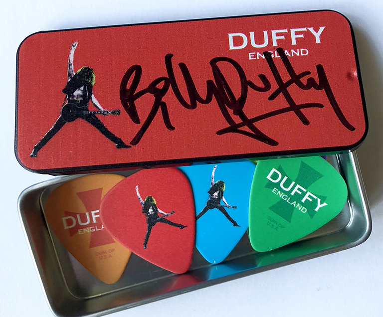 Billy Duffy Signed Pop Art Pick Set 2018