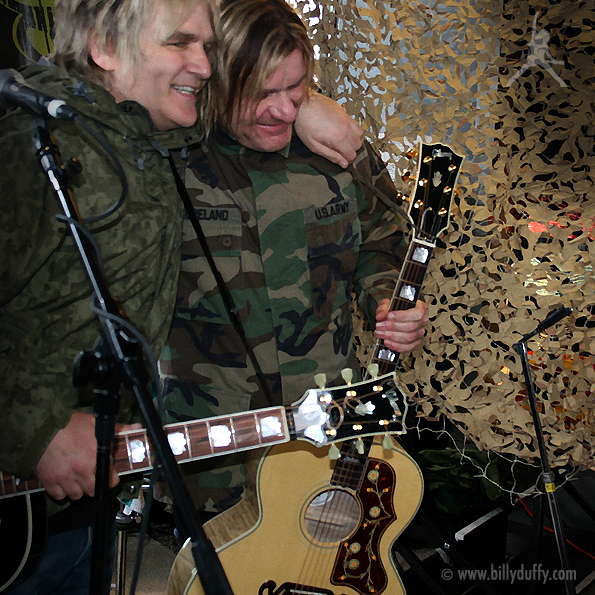 Billy Duffy with his Gibson J-200 Acoustic