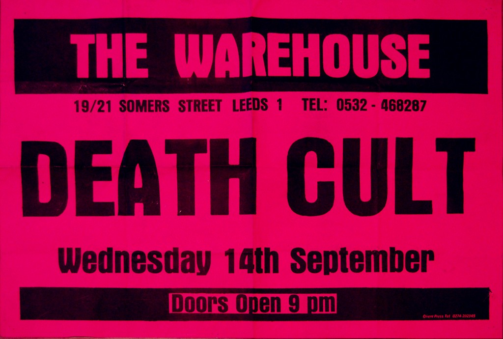 Billy Duffy's Death Cult Poster 14-09-1983