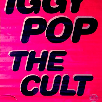 Iggy Pop and The Cult Poster 07-07-1987