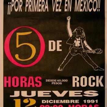 The Cult – Mexico Gig Poster 12-12-1991