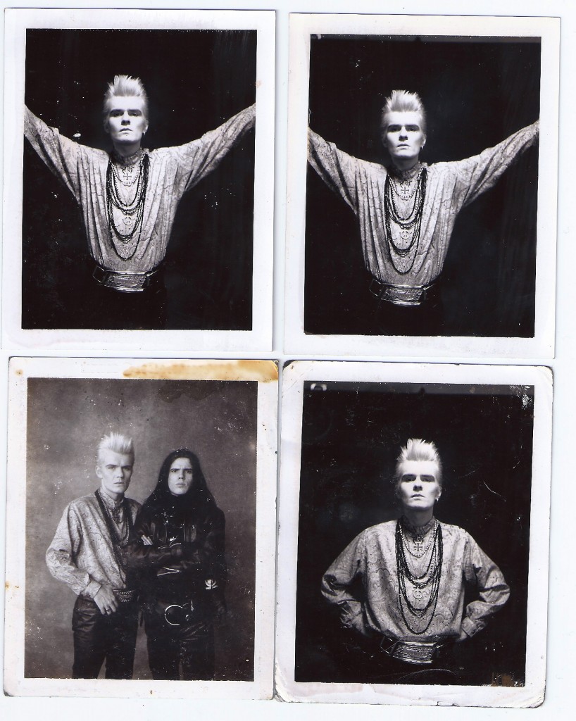 Billy Duffy and Ian Astbury Polaroid tests from The Cult Love LP