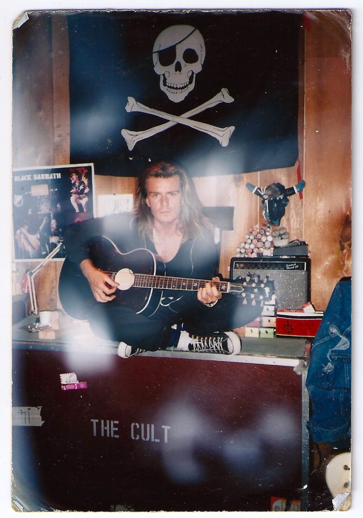 Billy Duffy in the studio in Vancouver - 1988