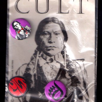 The Cult badge set 1985