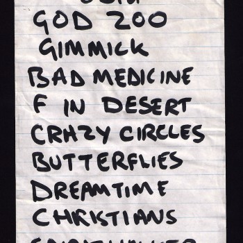 The Cult Dreamtime Tour setlist
