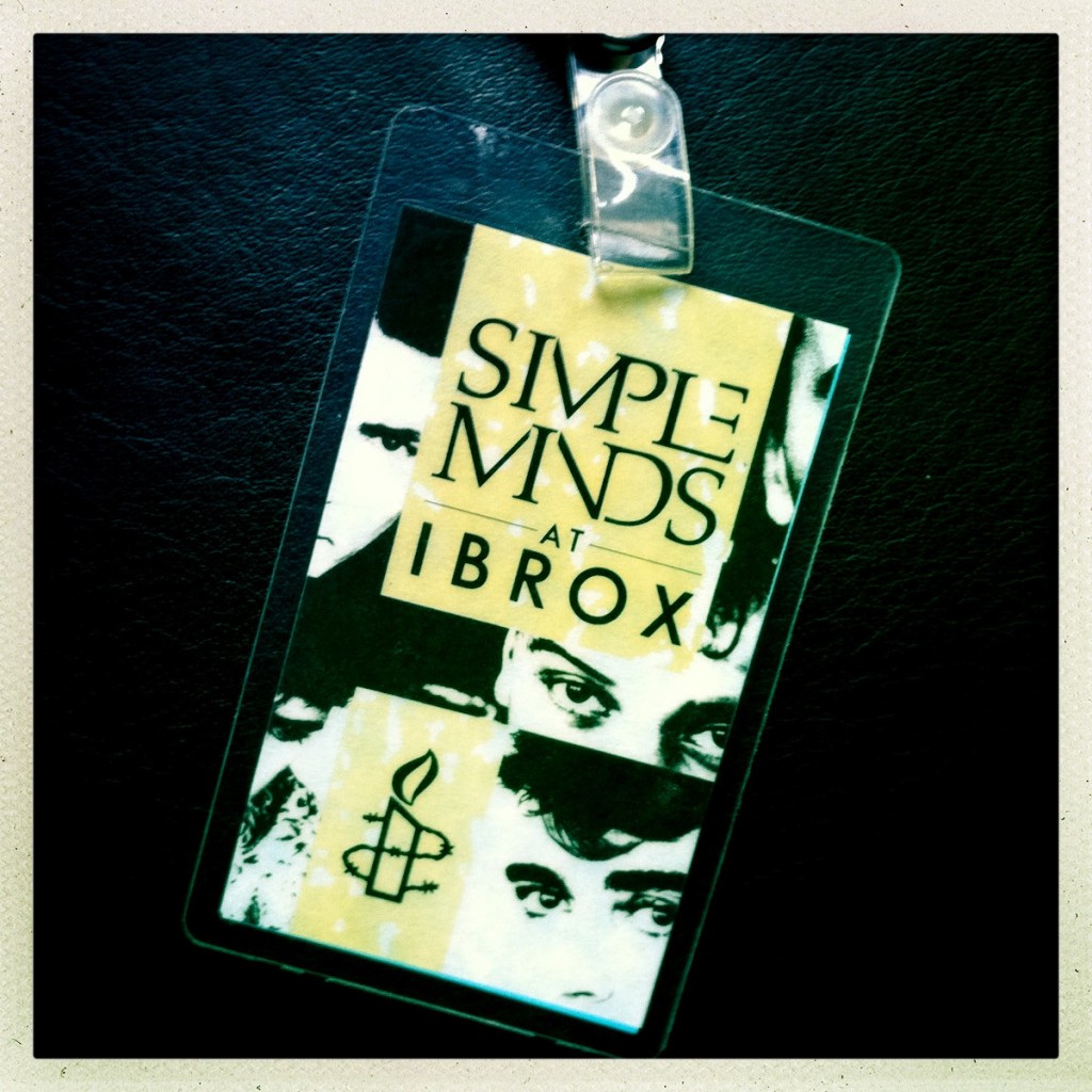 Billy's Laminate - The Cult supporting Simple Minds 07-06-1986