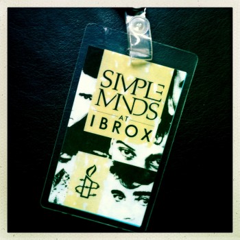 Billy’s Laminate – The Cult supporting Simple Minds 07-06-1986