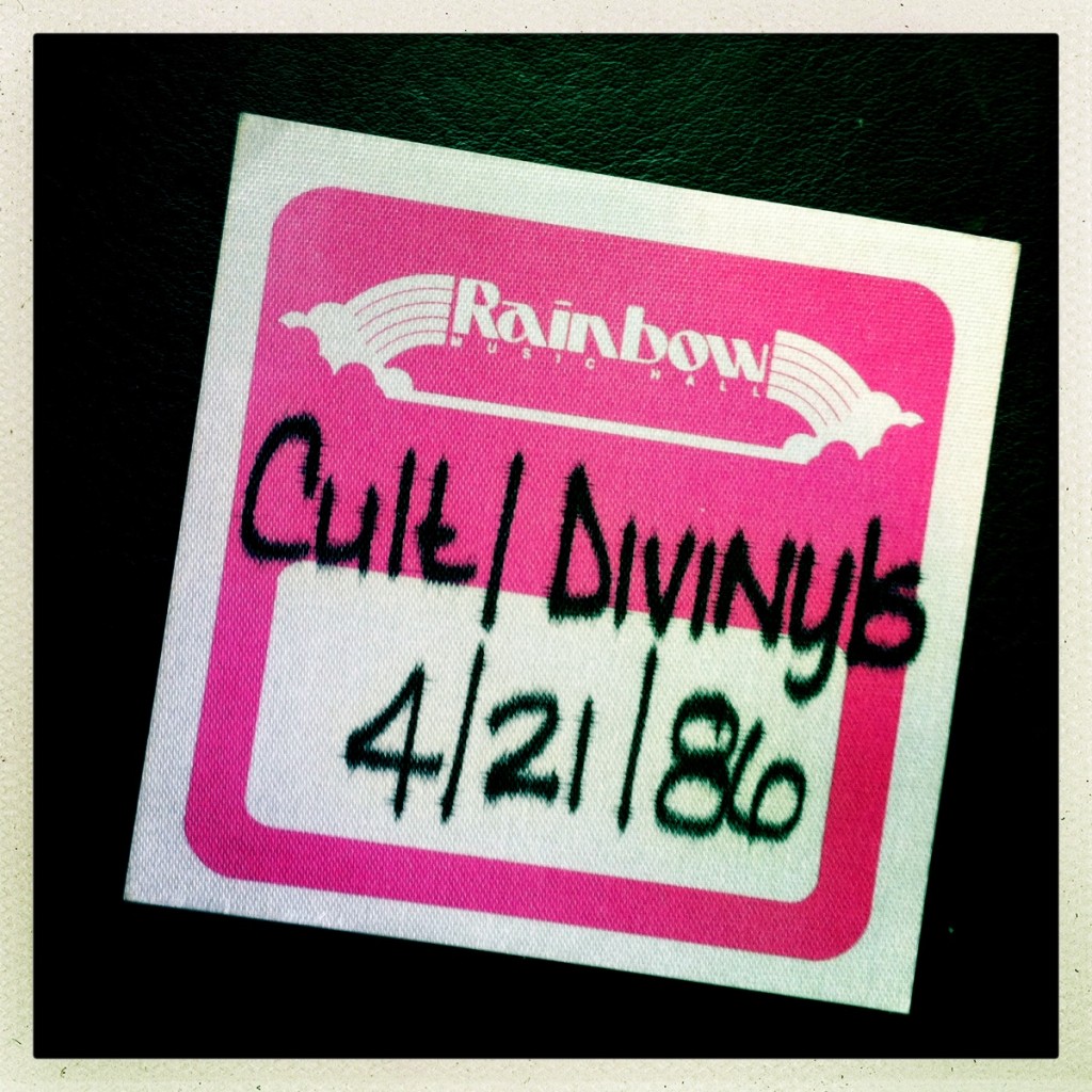 Guest Pass for The Cult 21-04-1986