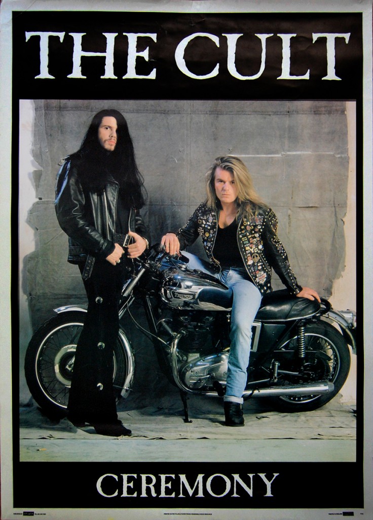 The Cult Ceremony Poster with Billy Duffy and Ian Astbury - 1991