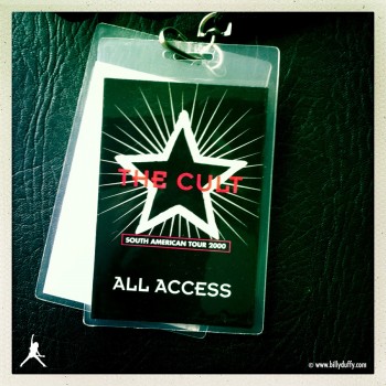 Billy’s Laminate from The Cult 2000 South America Tour