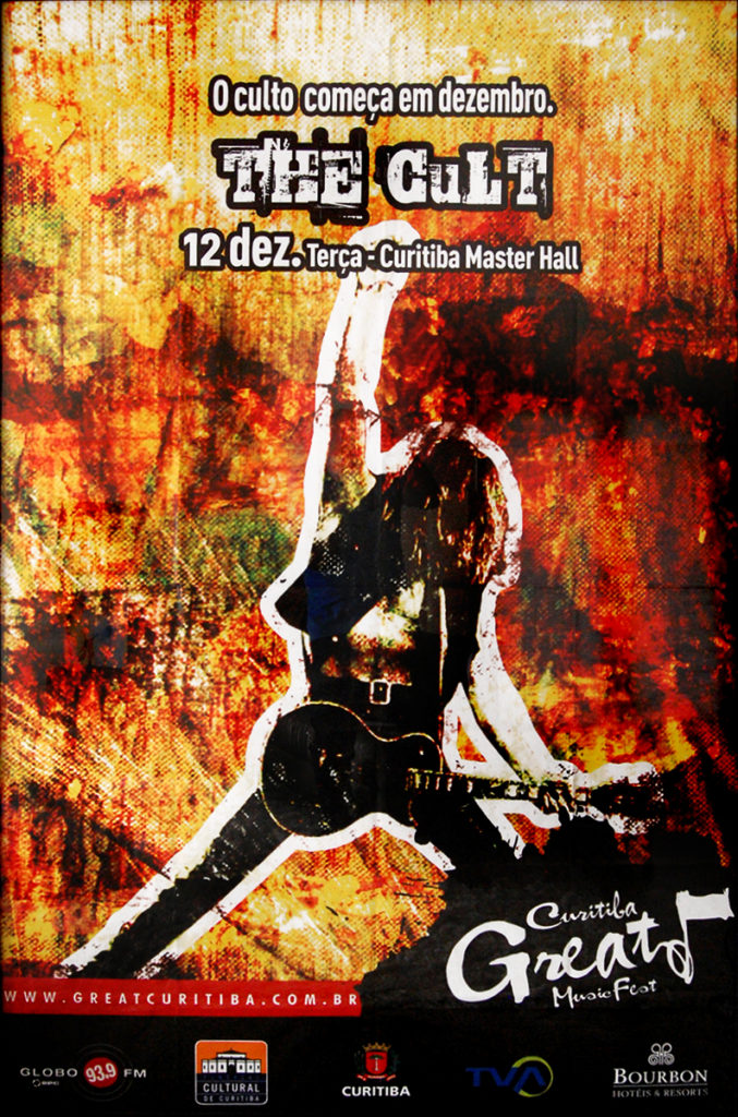 The Cult gig poster Brasil 12-12-2006
