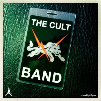 Billy’s laminate from The Cult ‘Born Into This’ Tour 2006