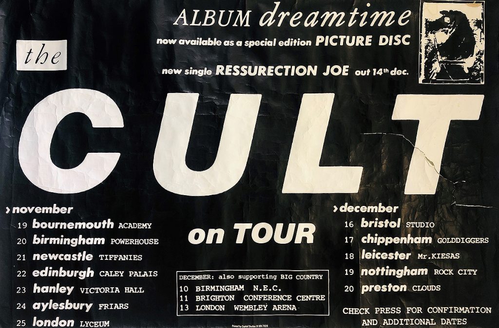 The Cult - Dreamtime Tour Poster 1984