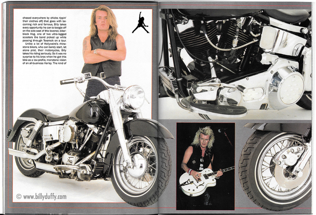 Billy's Harley in Supercyle Magazine - 1989