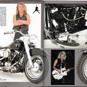 Billy’s Harley in Supercyle Magazine – 1989