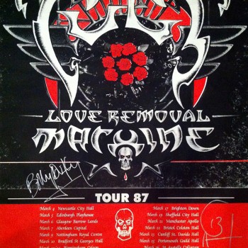 The Cult ‘Love Removal Machine’ Poster