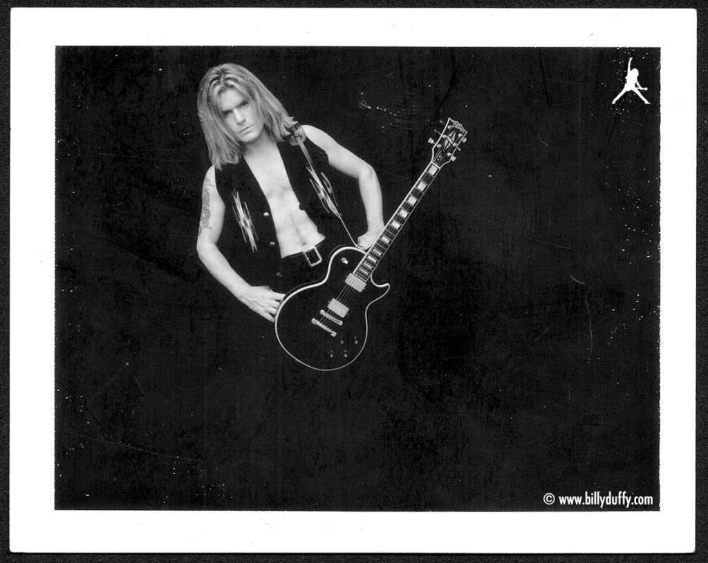 Black & White polaroid with Les Paul