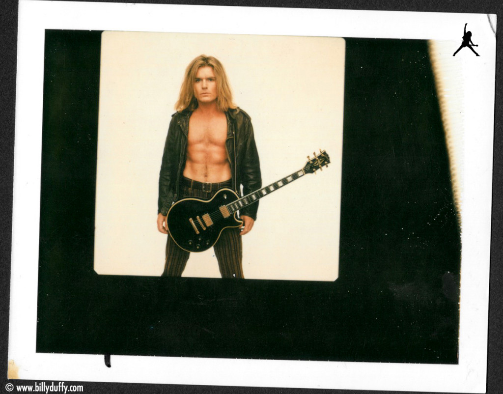 Polaroid with Black Les Paul