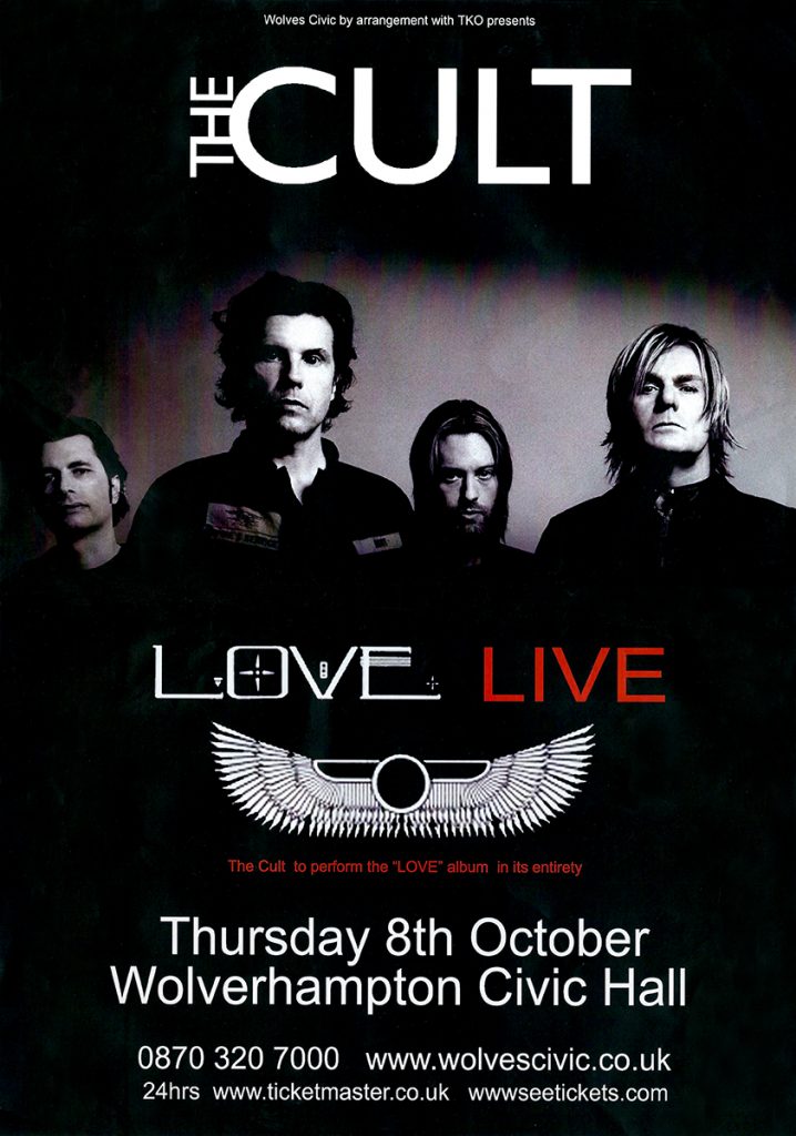 The Cult 'Love Live' Poster - 08-10-2009