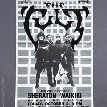 The Cult – Hawaii Gig poster – 02-10-1987