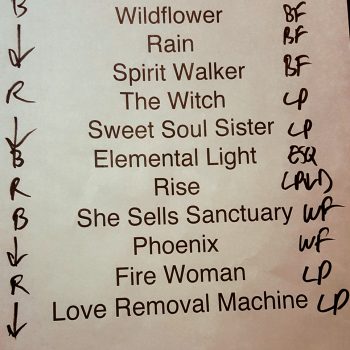 The Cult set list 04-08-18