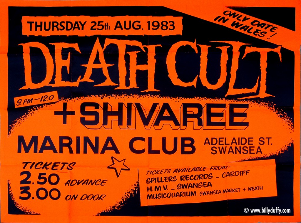 Death Cult Poster - Swansea 1983