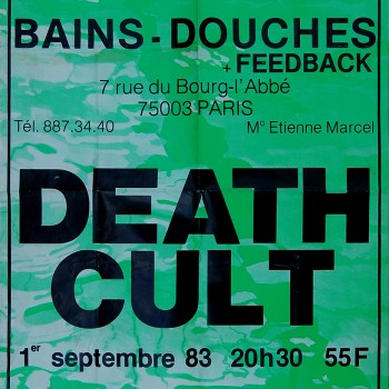 Death Cult Poster – Paris 01-09-1983