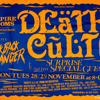 Death Cult Poster – London 29-11-1983