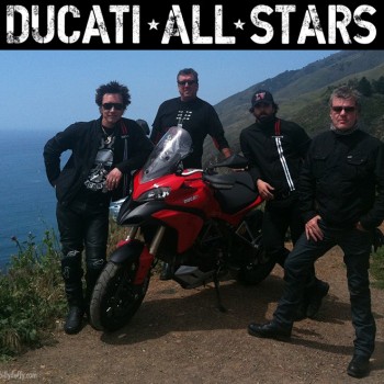 Billy Duffy with the Ducati All Stars