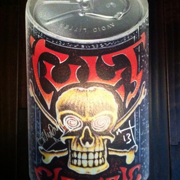 The Cult Giant ‘Electric’ Beer Can Promo Stand