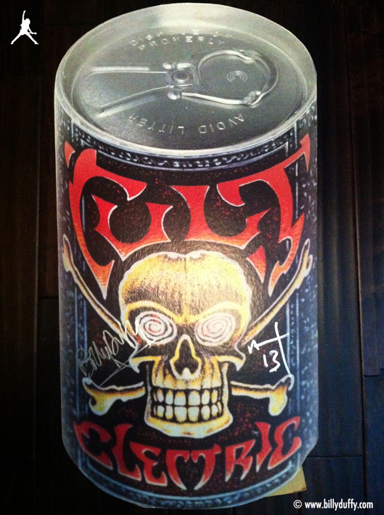 The Cult Giant 'Electric' Beer Can Promo Stand