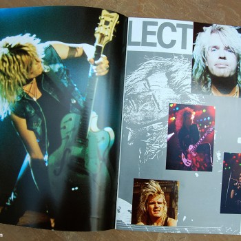 Billy’s pages in The Cult ‘Electric World Tour 87’ Programme #2