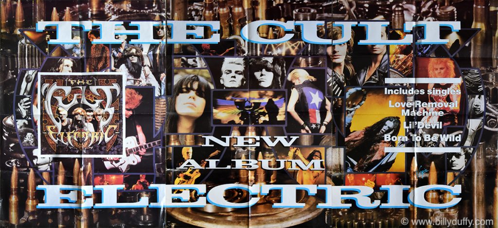 The Cult Electric 'New Album' Triptych Poster