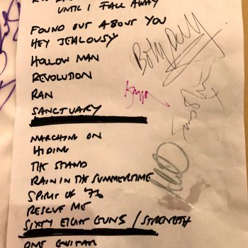 “Rock The Pines” Set List 20-10-2018