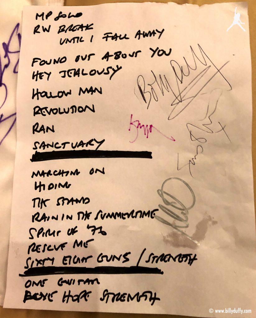 "Rock The Pines" Set List 20-10-2018