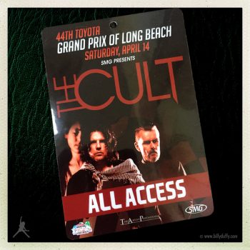 Billy’s Laminate for The Cult at Rock n Roar 14-04-2018